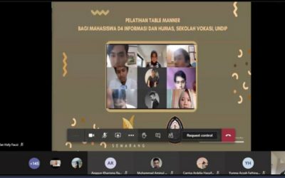 S.TR INFORMASI DAN HUMAS TINGKATKAN KETERAMPILAN MAHASISWA MELALUI PELATIHAN TABLE MANNER BERSAMA NOORMANS HOTEL SEMARANG